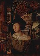 Ambrosius Holbein Portrait of a Young Man, oil on canvas